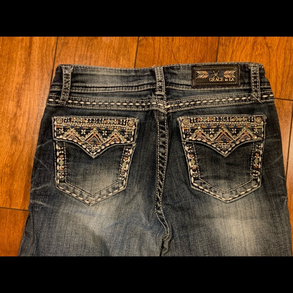 Grace in LA girls’ 14 bootcut jeans